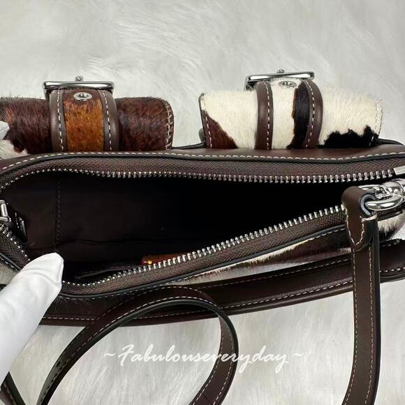 Coach Ashton Bag With Cow Print Shoulder/Crossbody CCC83 NWT - Picture 8 of 9